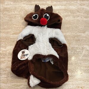 NEW 🆕 Christmas Reindeer Dog Costume with Antlers size L